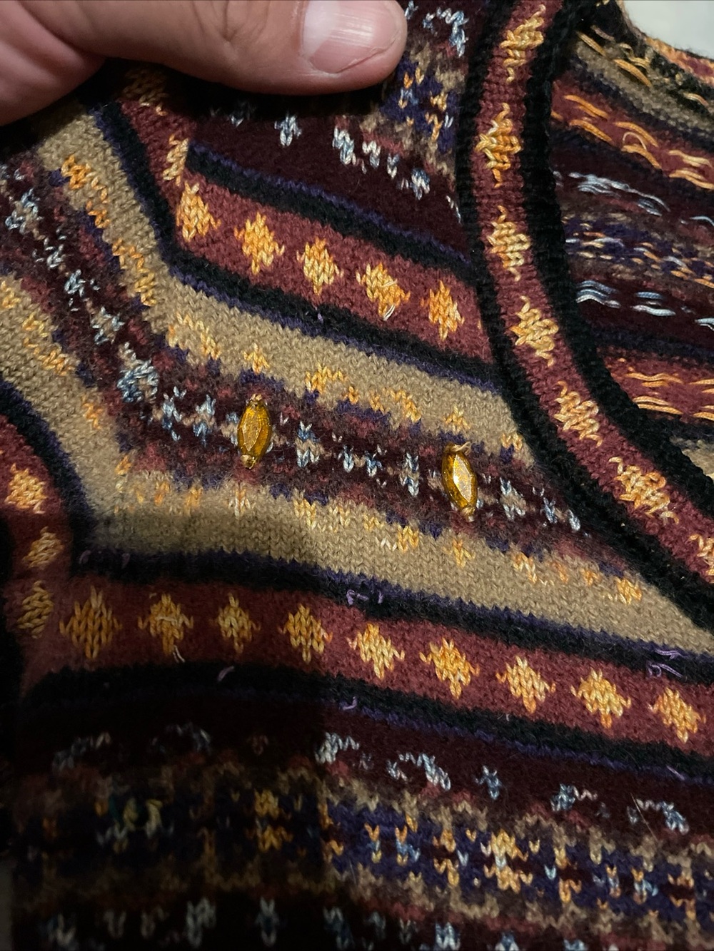 Vintage 90s Jean Paul Gaultier Maille Mesh Knit Wool Dress Sweater SZ 42 - Picture 3 of 12